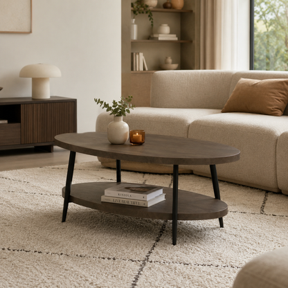 Lynn oval coffee table