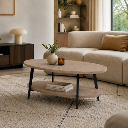 Lynn oval coffee table