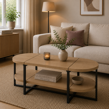 Lynn oval coffee table