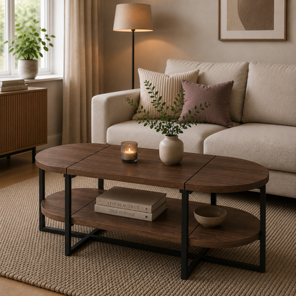 Lynn oval coffee table