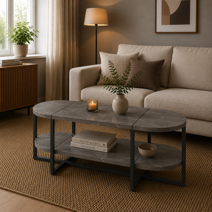 Lynn oval coffee table