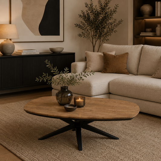 Wellington Danish oval coffee table