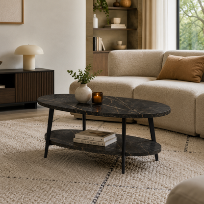 Lynn oval coffee table